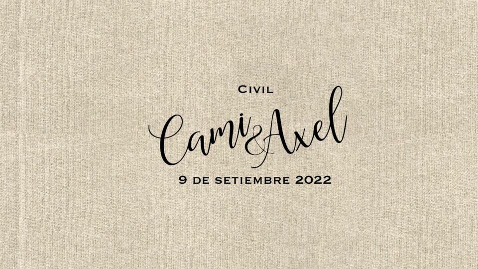 Boda Cami y Axel Civil