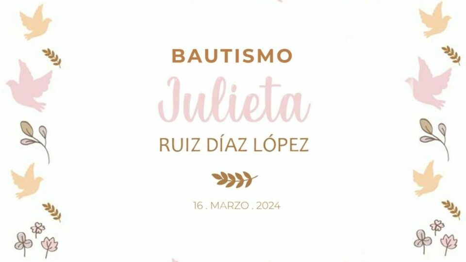 Bautismo de Julieta