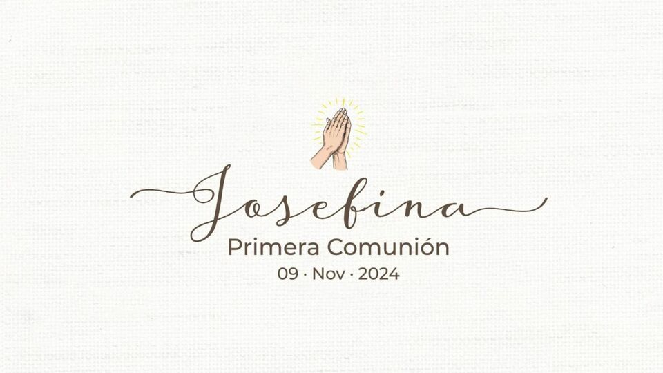 Primera Comunión Josefina
