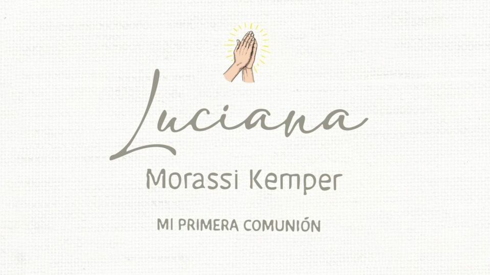 Primera Comunión Luciana Morassi