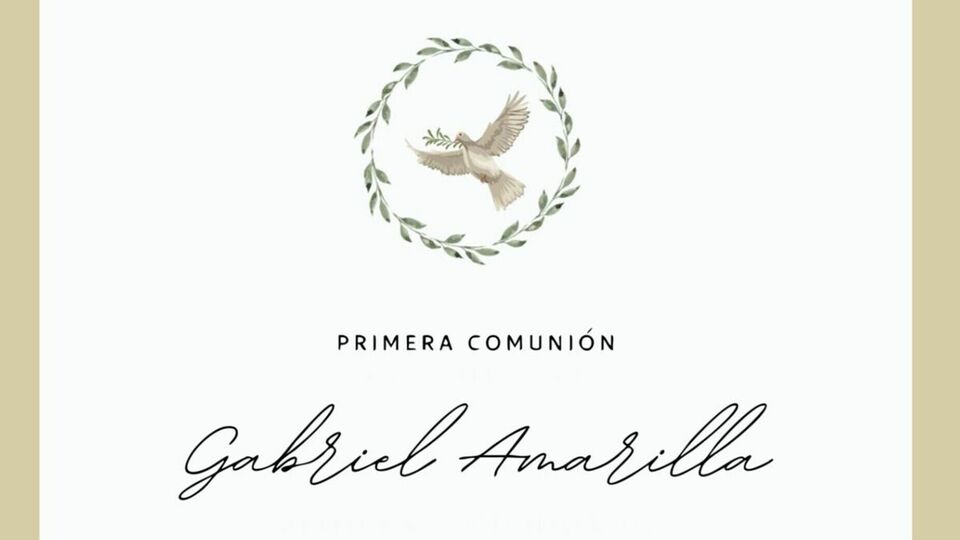 Primera Comunión Gabriel Amarilla