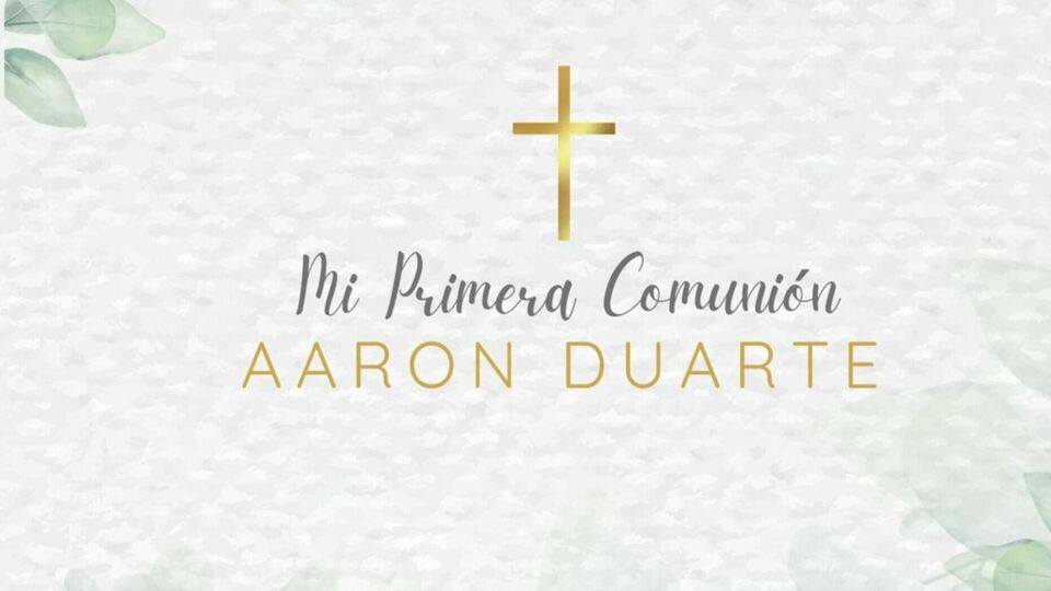Primera Comunion Aaron