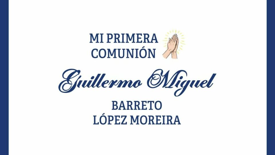 Primera Comunión de Guillermo