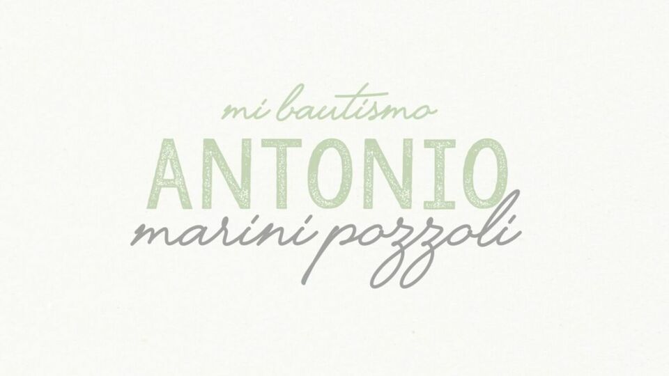 Bautismo de Antonio