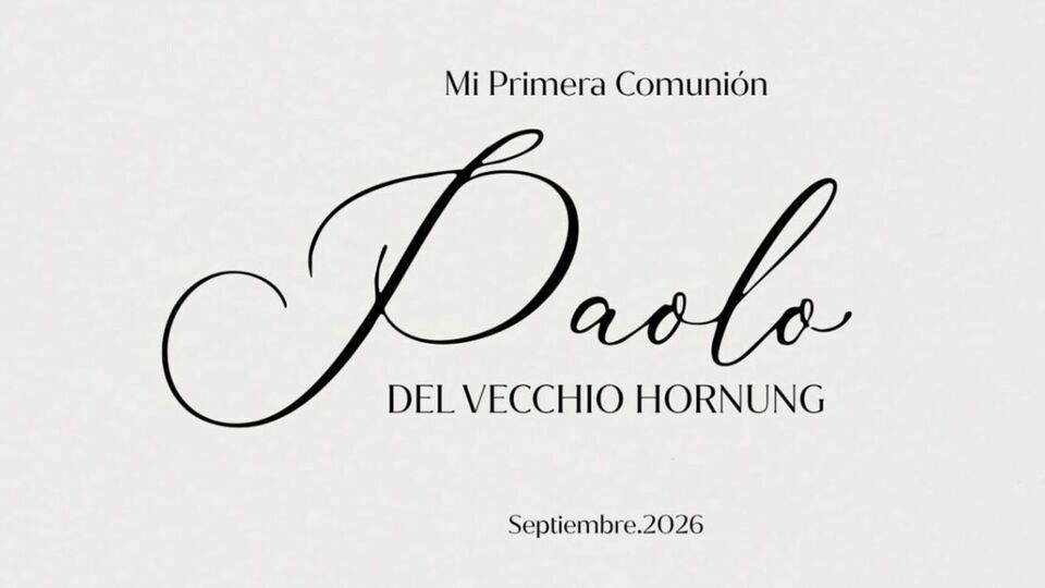 Primera Comunion de Paolo