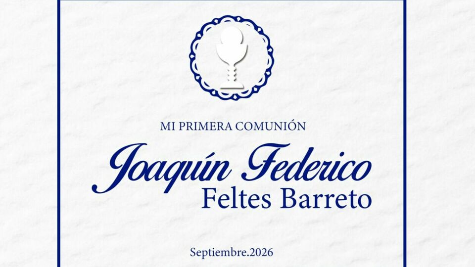 primera Comunion de Joaquin Feltes 